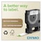 Dymo D1 High-Performance Polyester Removable Label Tape, 0.5" x 23 ft, Black on Green 45019 - alternate 5